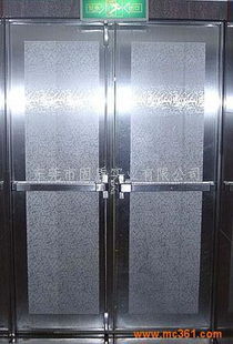 彩色不锈钢玻璃乙级玻璃门与木质防火门 特性与应用对比